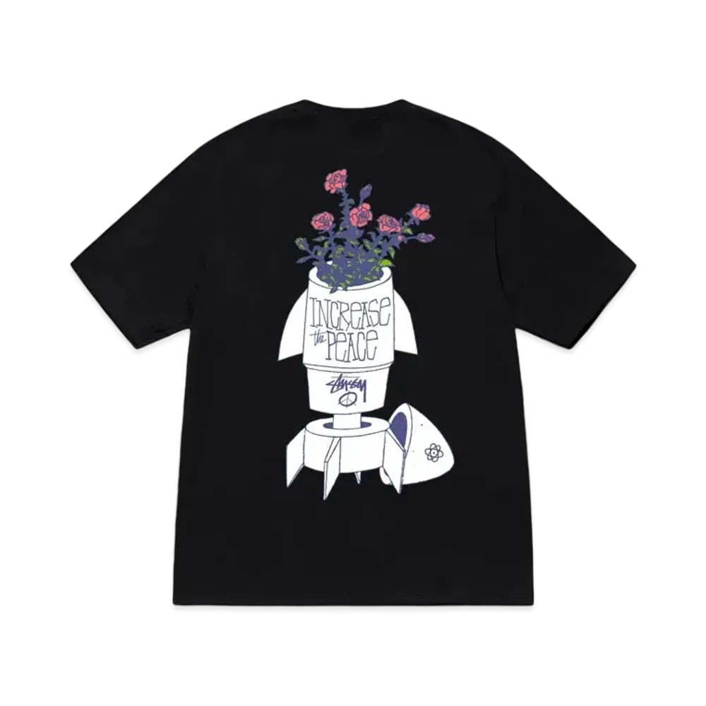 ステューシー フラワー ボム Tシャツ "ブラック"