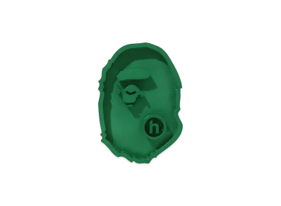 A BATHING APE x HIDDEN Ape Head Aluminum Ashtray "Green"