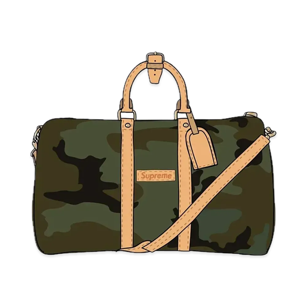 Supreme x Louis Vuitton Keepall 45B "Camo"