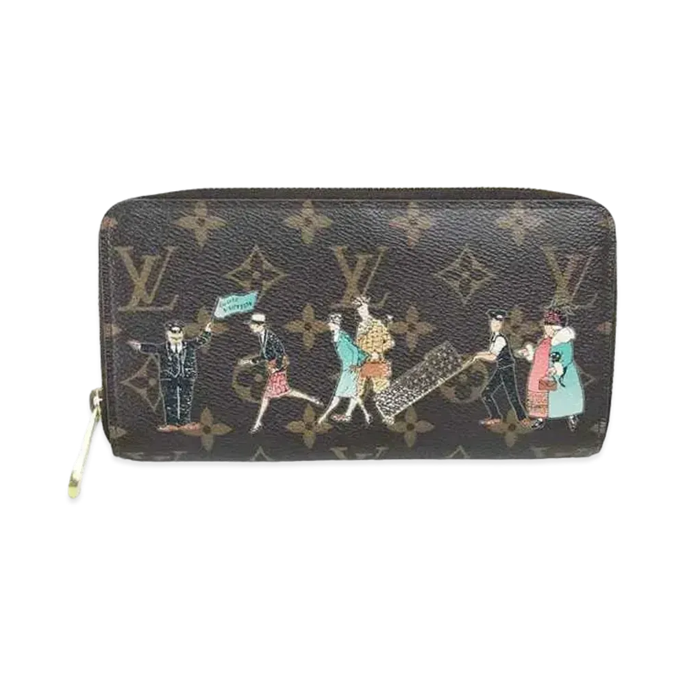 Louis Vuitton Monogram Zippy Wallet "Rose"