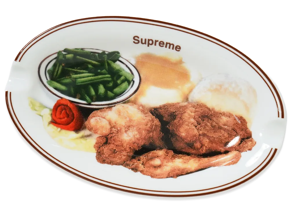 supreme フライドチキン 皿 Supreme Chicken Dinner Plate Ashtray 