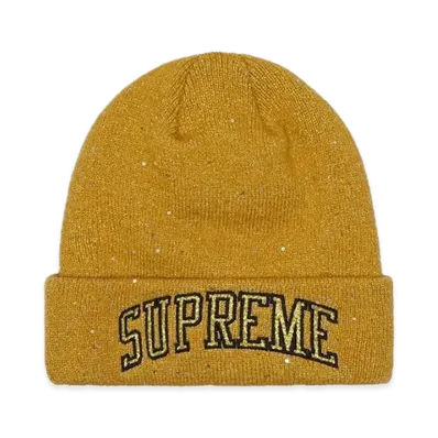 Supreme New Era Metallic Arc Beanie "Gold"