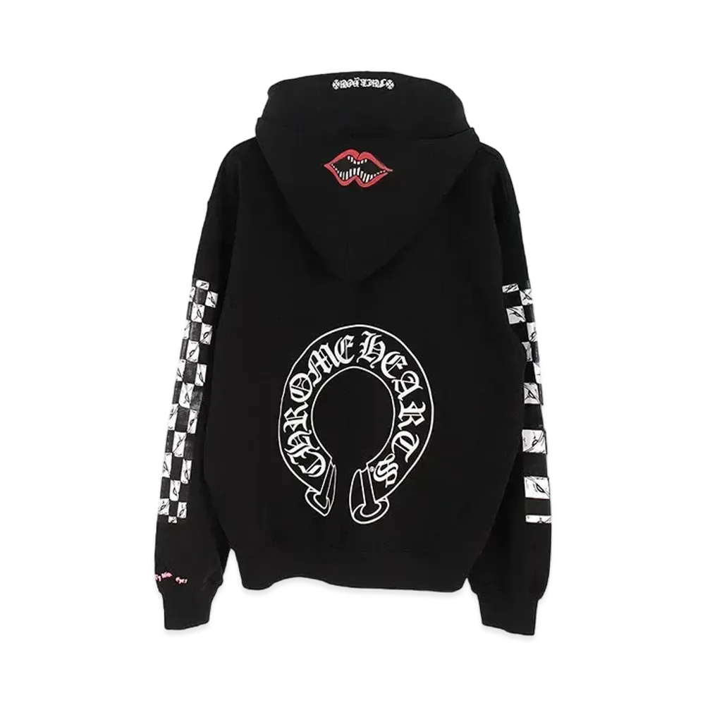 Chrome Hearts PPO FXXK U DBL Chomper HD PLVR Matty Boy Back Print pullover Hoodie "Black/White/Red"