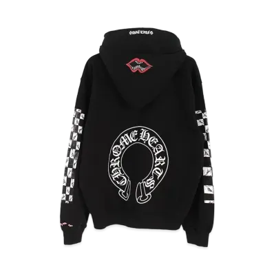 Chrome Hearts PPO FXXK U DBL Chomper HD PLVR Matty Boy Back Print pullover Hoodie "Black/White/Red"