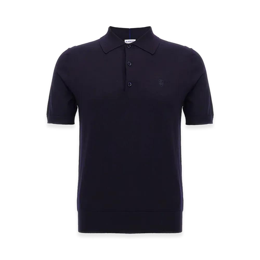 Burberry Wool Polo Shirt "Blue"