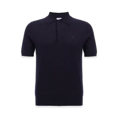 Burberry Wool Polo Shirt "Blue"