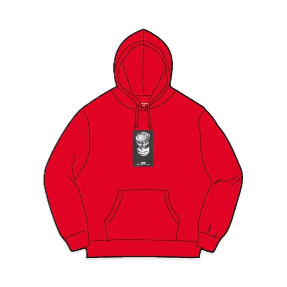 Supreme Soup Can Hooded Sweatshirt "Red"