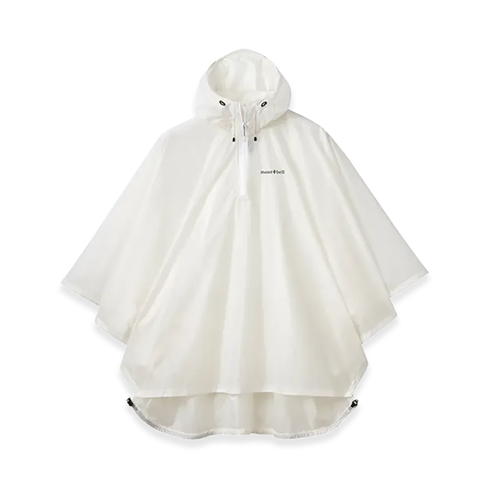 mont-bell Trekking Rain Poncho "White"