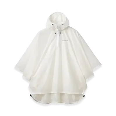 mont-bell Trekking Rain Poncho "White"