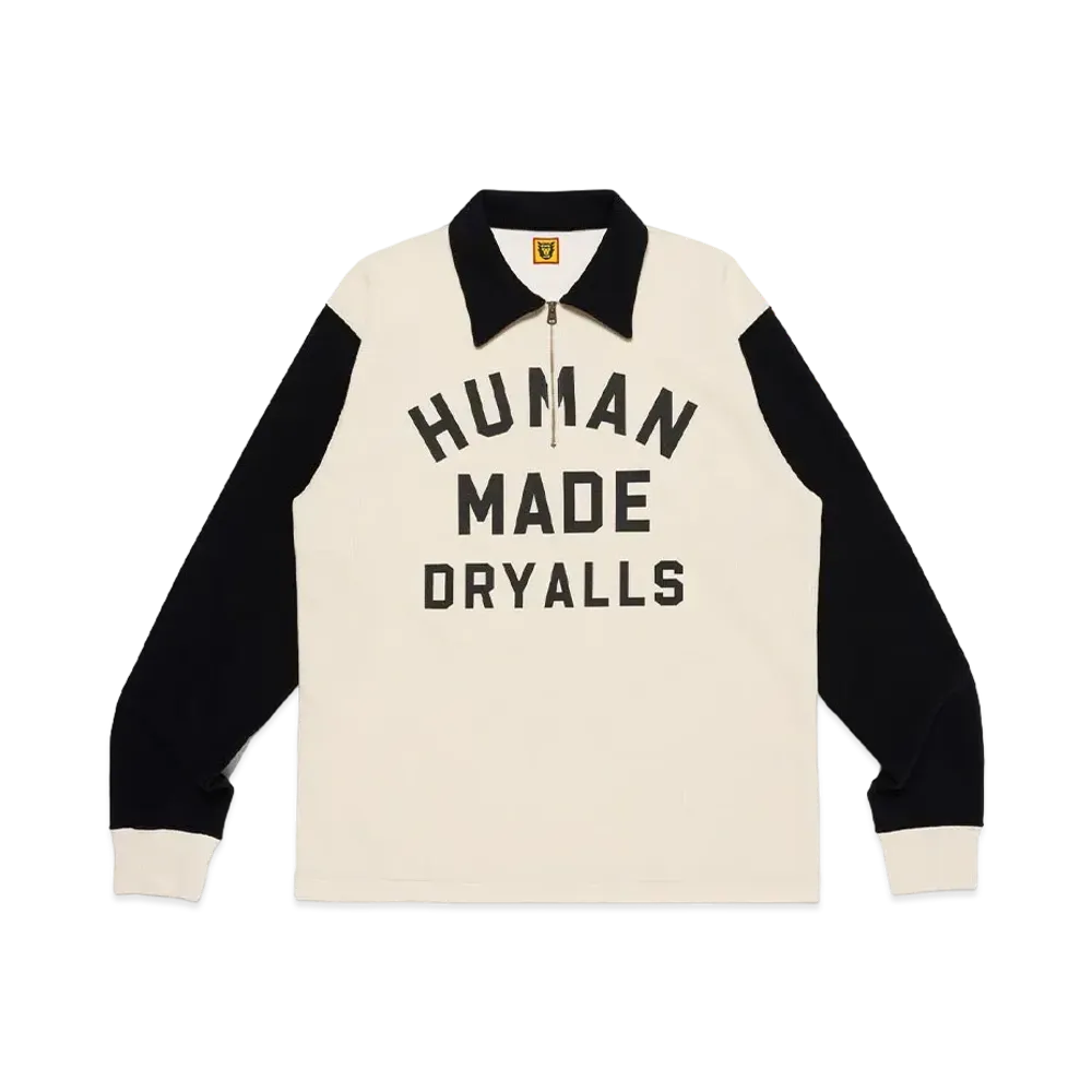 HUMAN MADE Zip-Up L/S T-Shirt "Black"