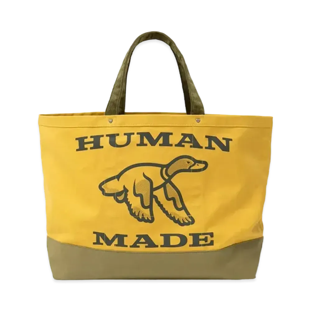 HUMAN MADE TOTE BAG LARGE "Yellow"