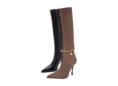 LOEWE Women's Comic Boots "Black/Cigar"