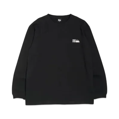 FIRST DOWN Logo L/S Tee Cotton Jersey "Navy"