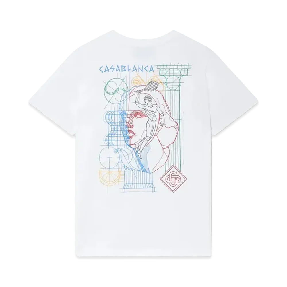 Casablanca Tennis Play In Progress T-Shirt "White"