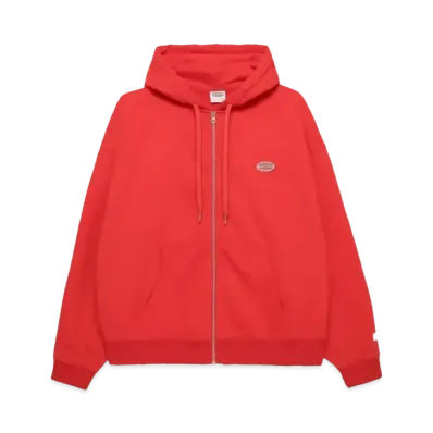 Paragraph Metal Ellipse Logo Zip Hoodie "Red"