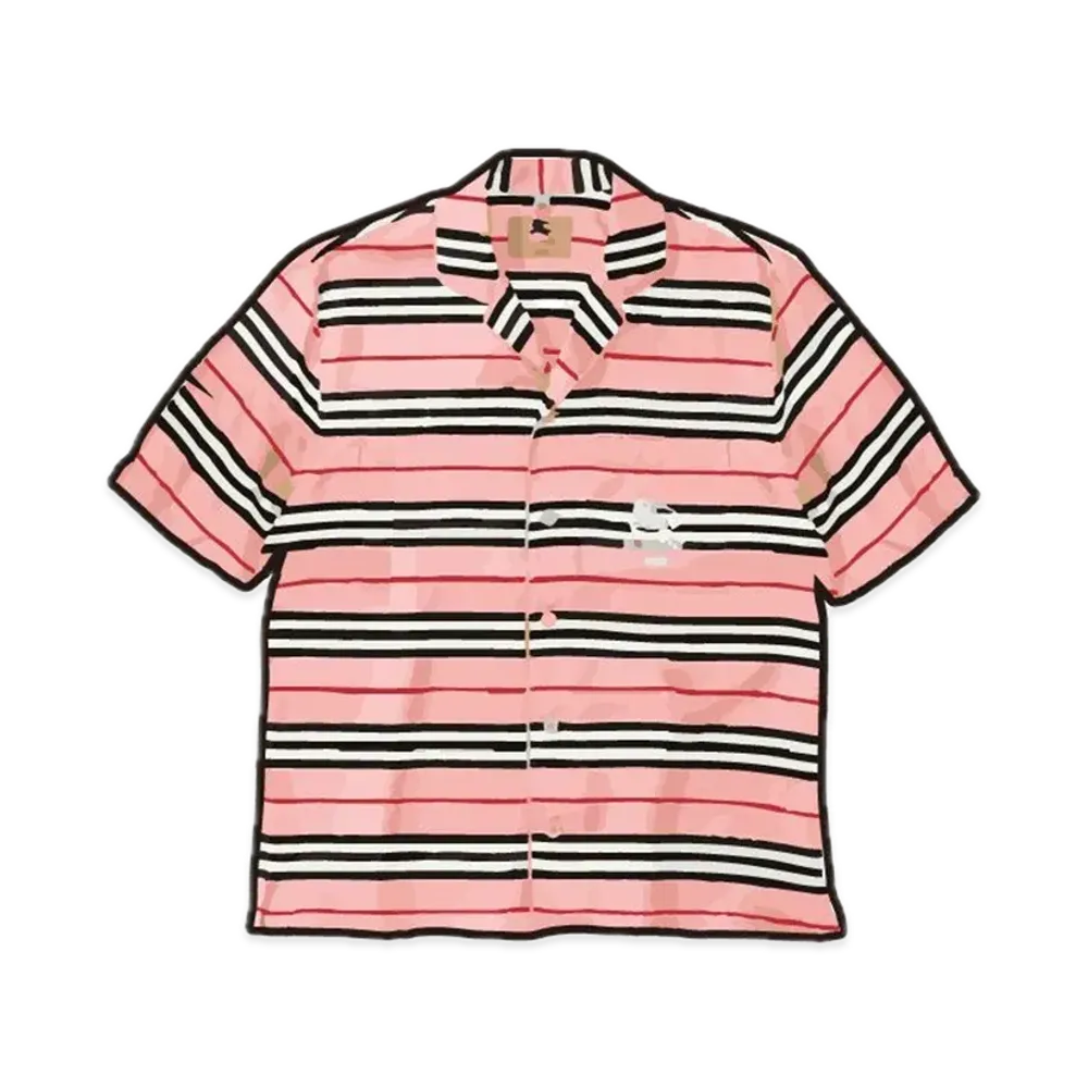 Supreme x Burberry Silk S/S Pajama Shirt "Pink"