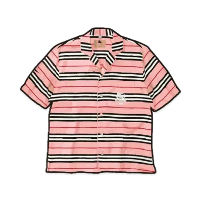 Supreme x Burberry Silk S/S Pajama Shirt "Pink"