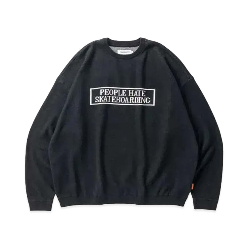 TIGHTBOOTH People Hate Skate Sweater "Black"