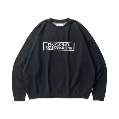TIGHTBOOTH People Hate Skate Sweater "Black"