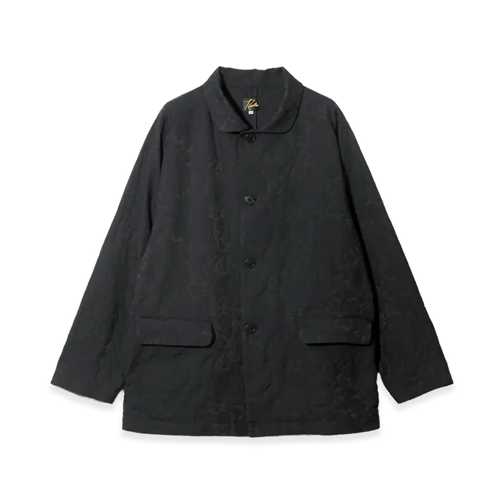 NEEDLES Round Collar Jacket - Calico Jacquard "Navy"
