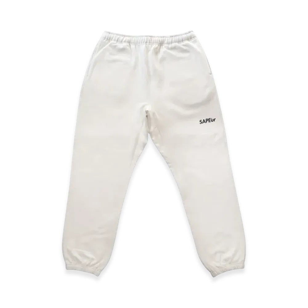 SAPEur Logo Sweat Pants "White"