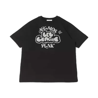 atmos pink x Lil League Newly Written Logo T-Shirt "Black"