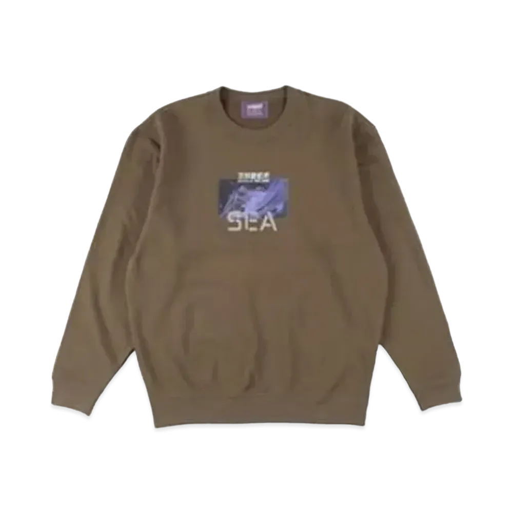 WIND AND SEA x Ghost In The Shell Sac_2045 Reflection Crew neck "Olive"