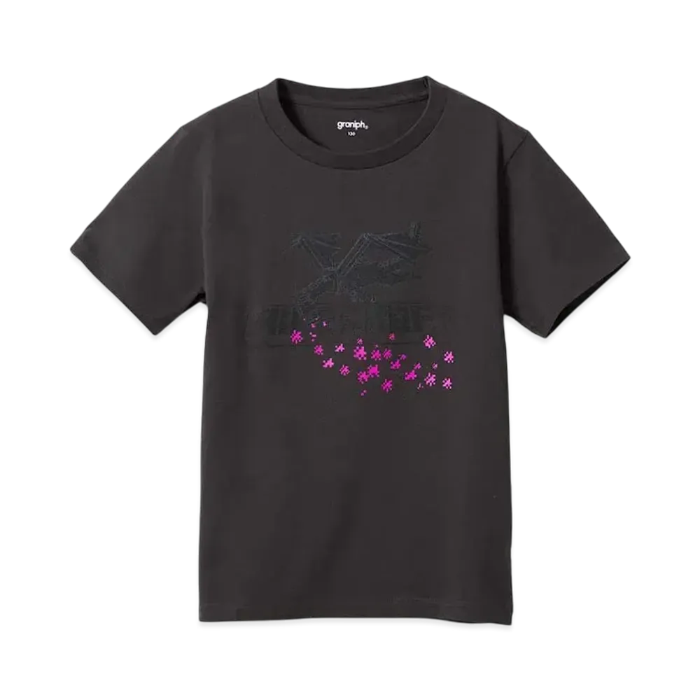 graniph x Minecraft Ender Dragon Kids T-Shirt "Sumikuro"