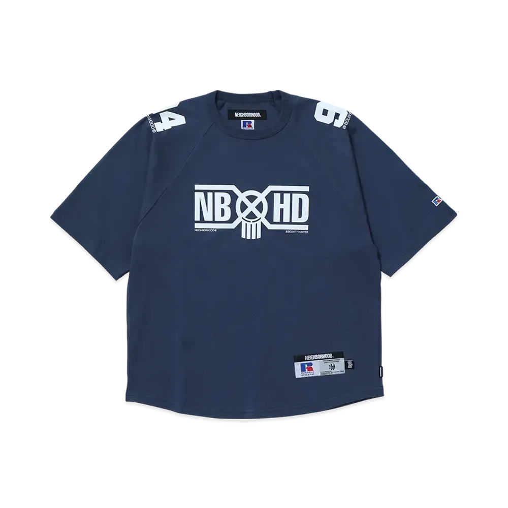 NEIGHBORHOOD x BOUNTY HUNTER x RUSSELL ATHLETIC Crewneck SS "Navy"