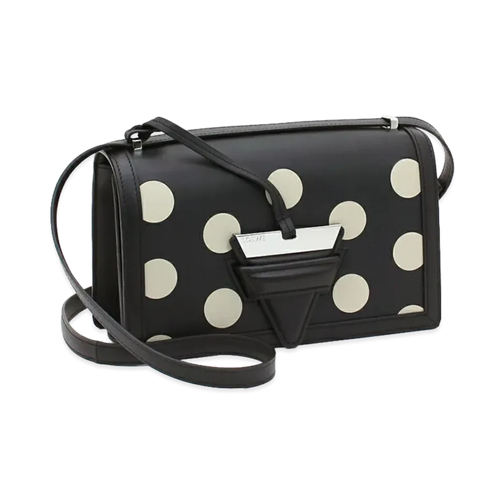 LOEWE Women's Shoulder Bag Barcelona Dot "Black/Greige"