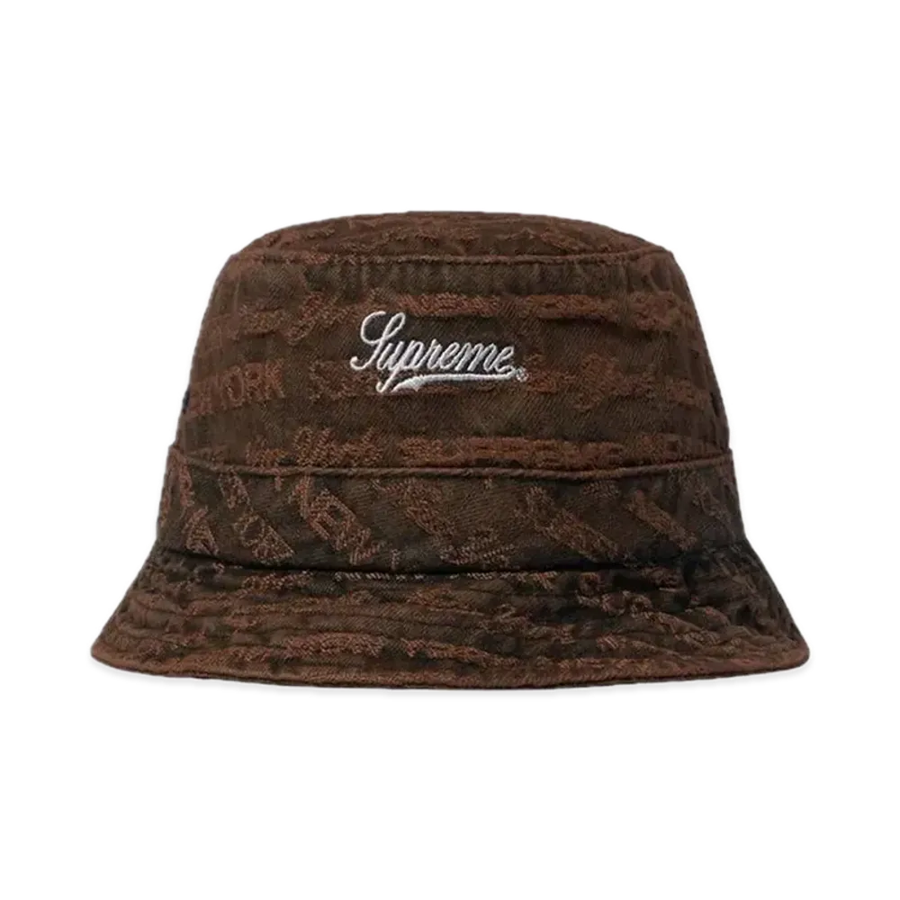 Supreme Multi Type Jacquard Denim Crusher "Brown"