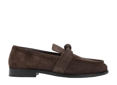 Bottega Veneta Women's Astair Suede Loafers "Brown"
