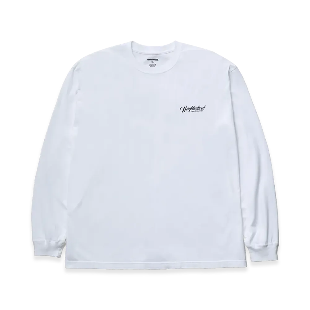 NEIGHBORHOOD NH . Tee LS-11 "White"