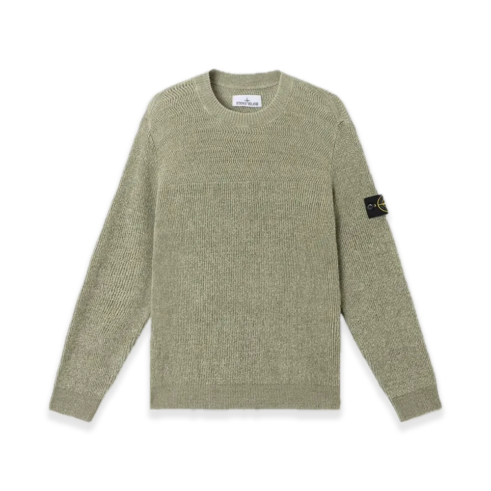 Stone Island 5100028 Ribbed Pure Linen "Sage Green"