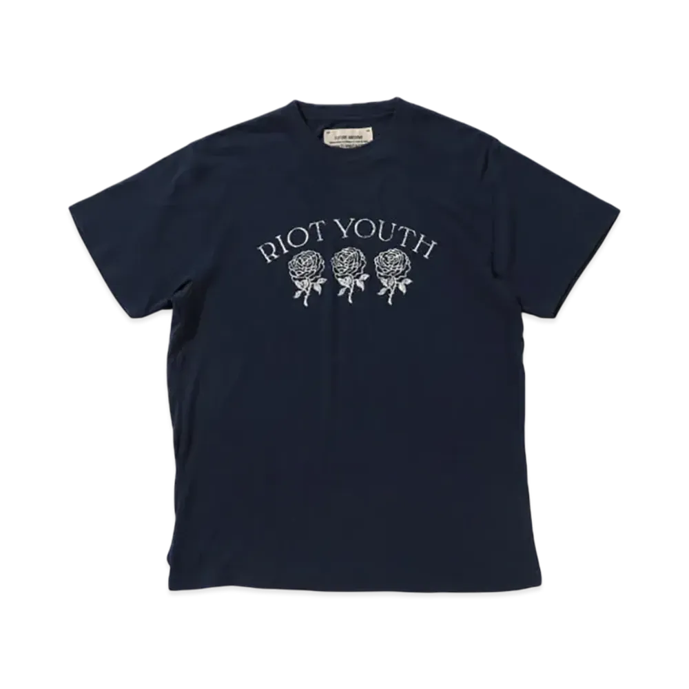 BEAMS FUTURE ARCHIVE TCR Print Tee "Navy"