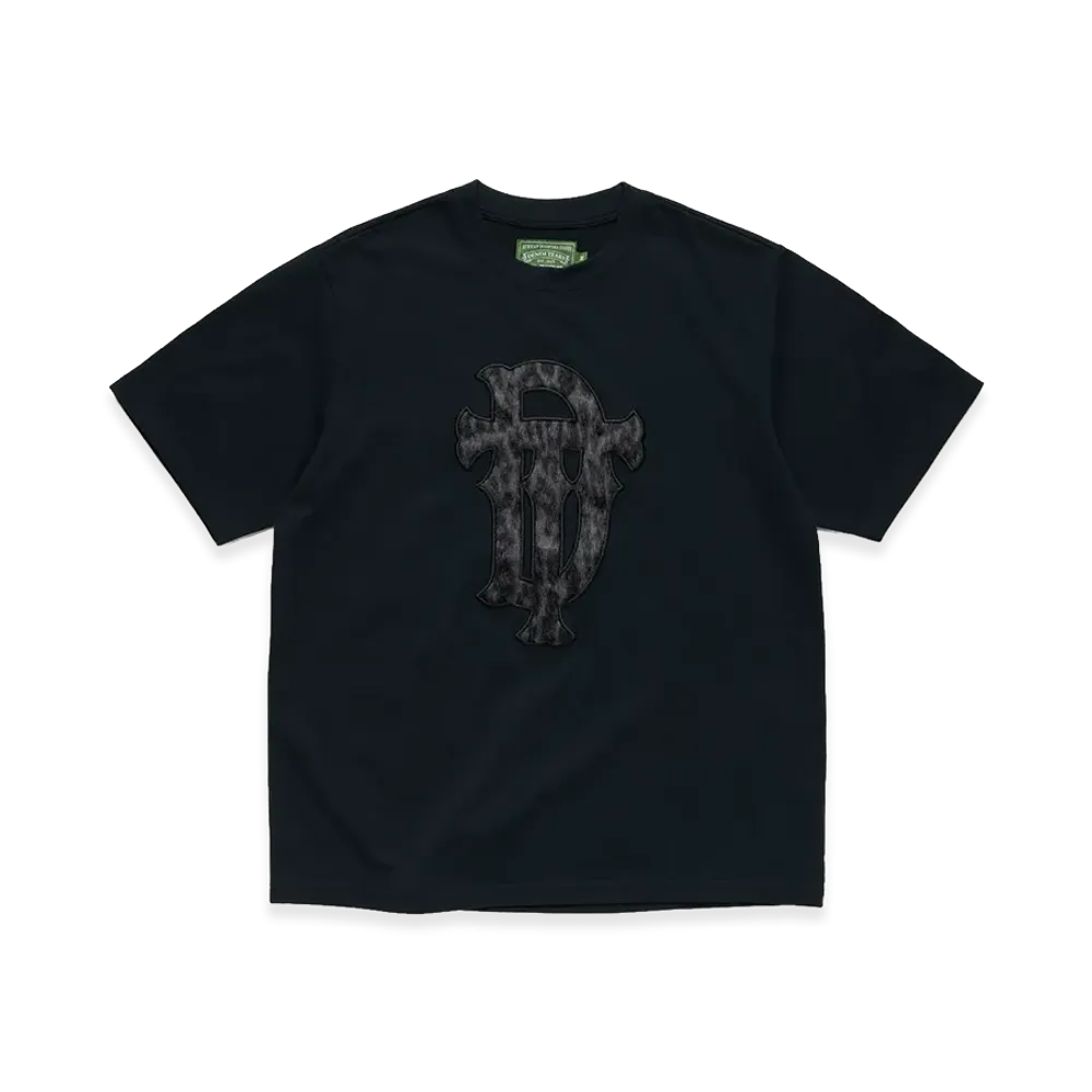 DENIM TEARS Faux Fur Leopard Tee "Black"