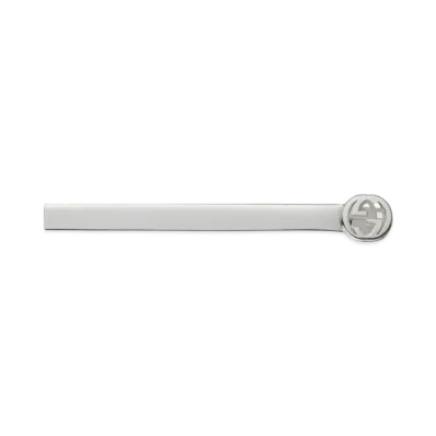 GUCCI Interlocking Gsilver Tiebar