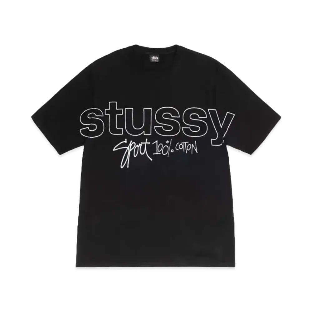 Stussy Sport 100% Pigment Dyed Tee "Black"