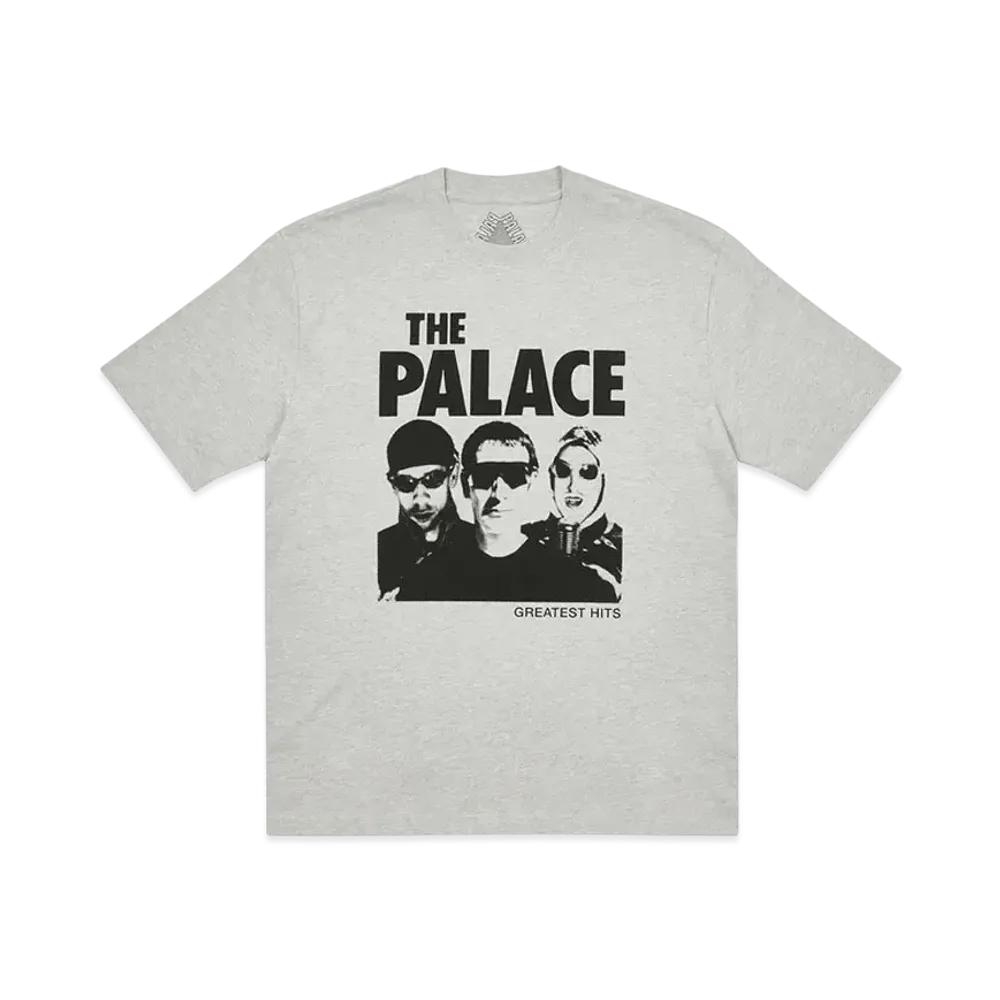 PALACE GREATEST HITS T-SHIRT "Grey Marl"