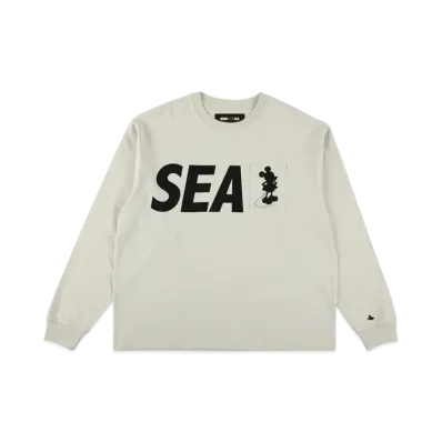 WIND AND SEA x Disney Mickey Pocket Silhouette LS Tee "White"