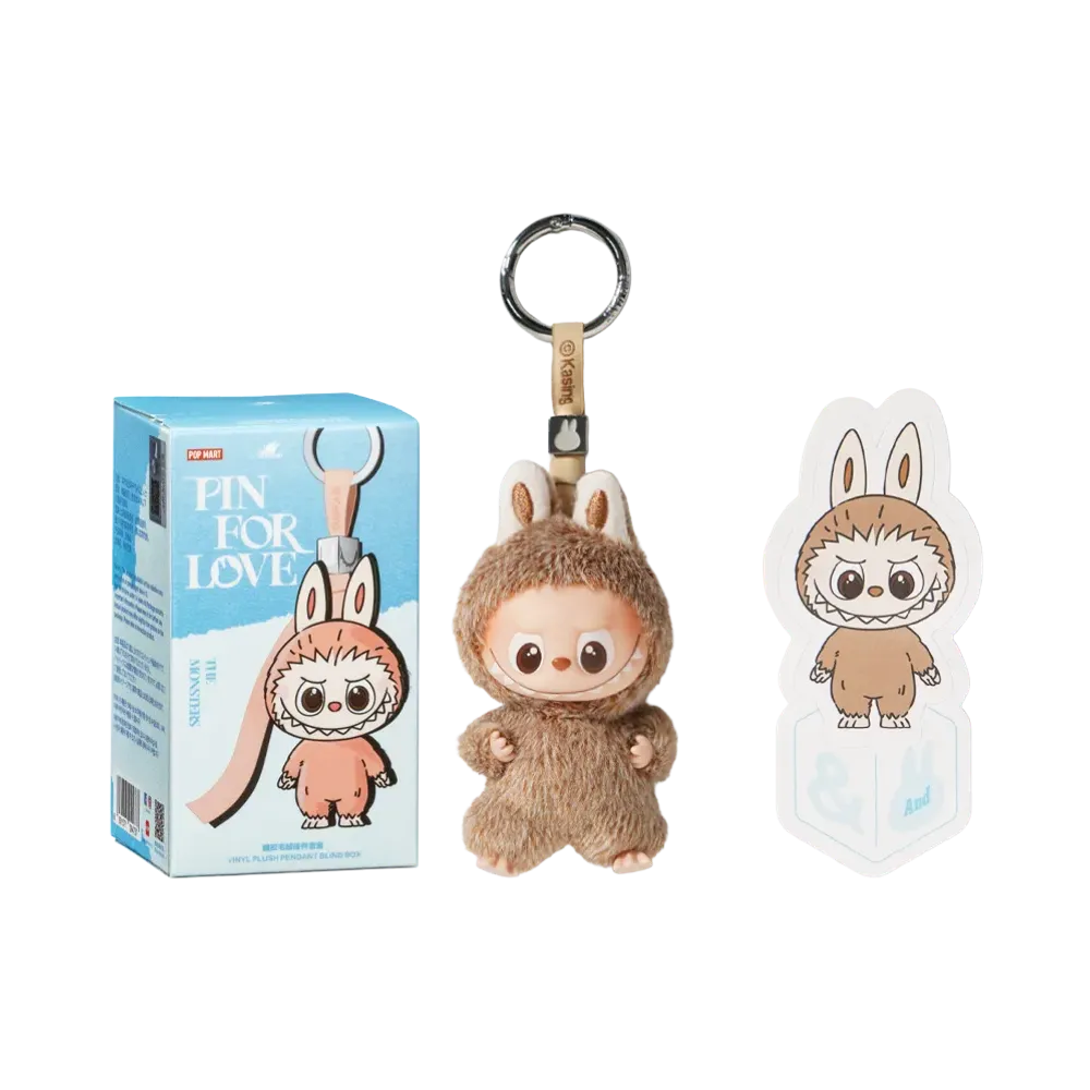 POP MART THE MONSTERS (LABUBU) Pin for Love Series-Vinyl Plush Pendant (N-Z) &