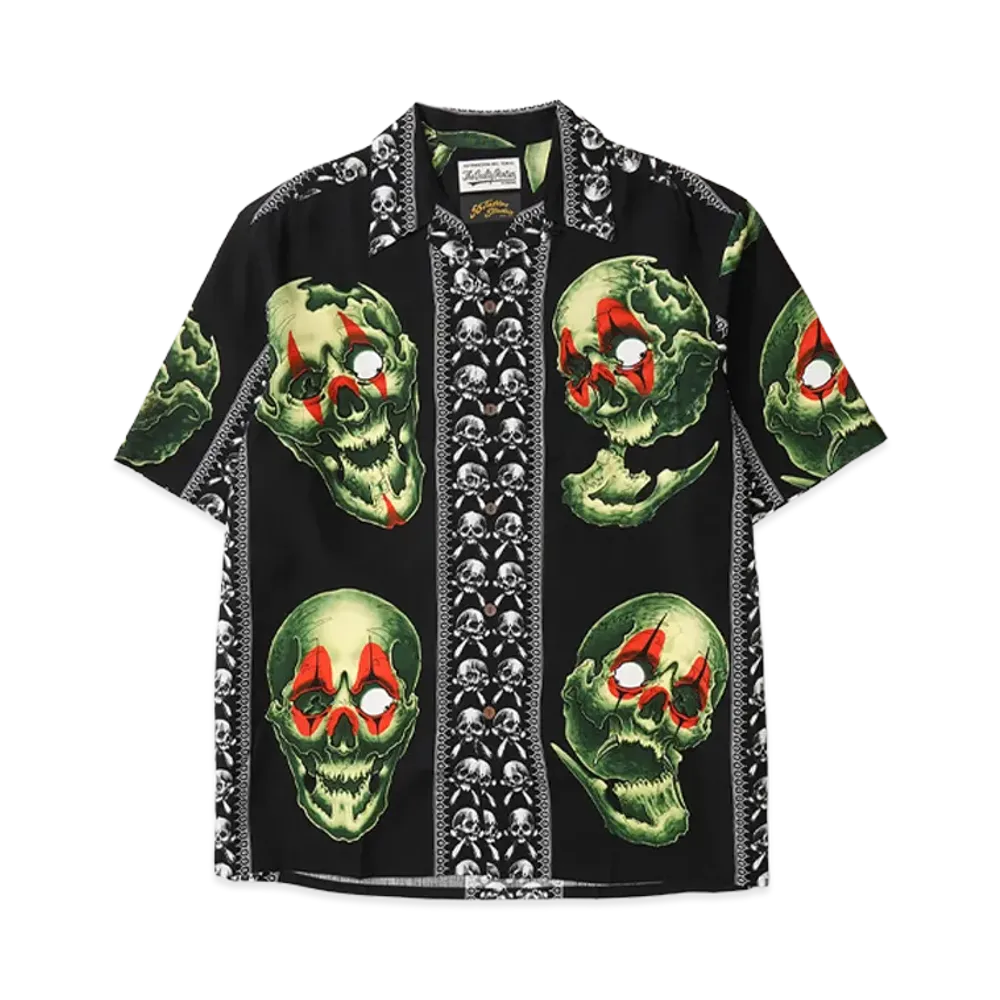 WACKO MARIA 56 TATTOO STUDIO / HAWAIIAN SHIRT #2 "Black"