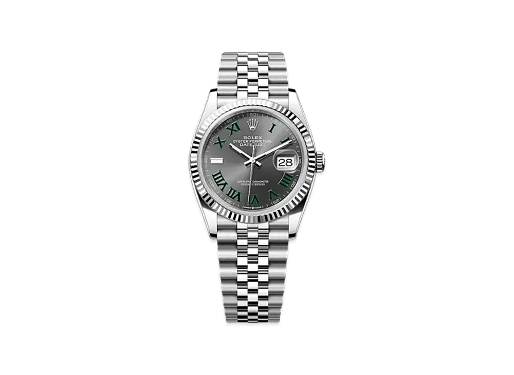 ROLEX Datejust 36 Oystersteel & White Gold "Grey"