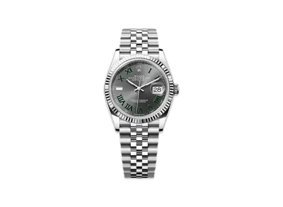 ROLEX Datejust 36 Oystersteel & White Gold "Grey"