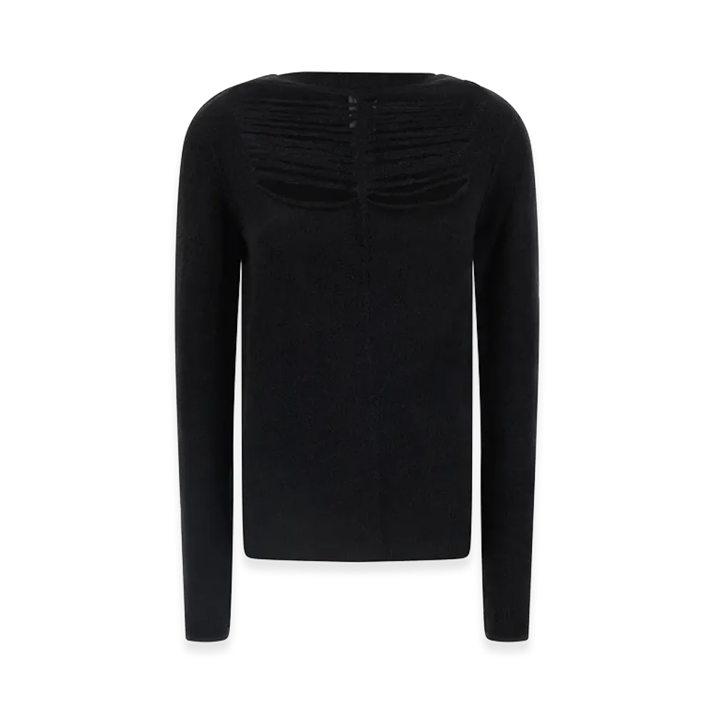 Rick Owens Women's LS Top' Sweater "Black"