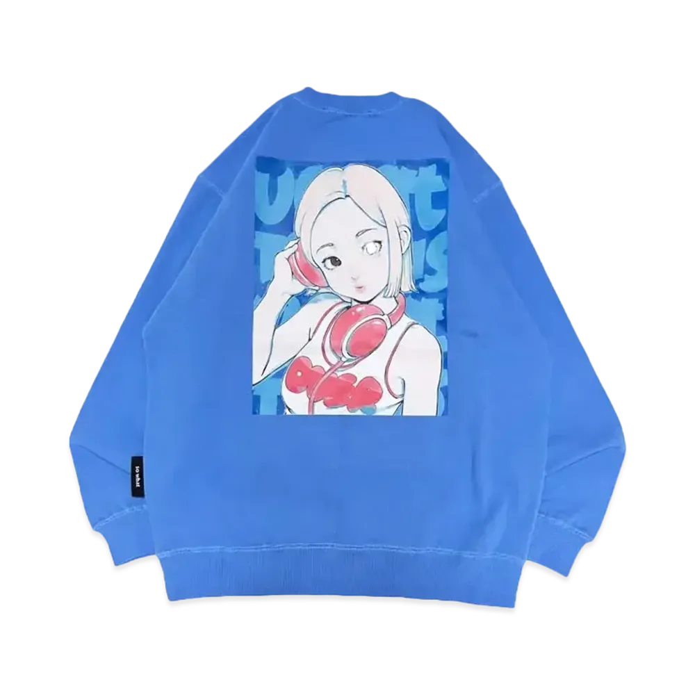 MFC STORE x over print x DJ SODA Ver. Cotoh Crewneck "Blue/Blue"