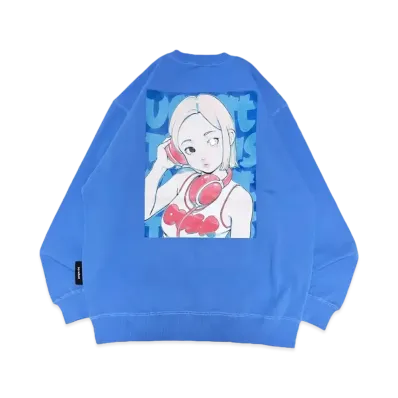 MFC STORE x over print x DJ SODA Ver. Cotoh Crewneck "Blue/Blue"