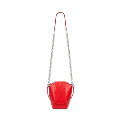 GIVENCHY Mini Antigona Vertical Bag in Box Leather "Red"
