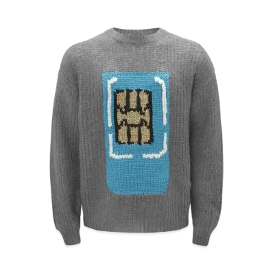JW ANDERSON Sim Card Crewneck Jumper "Grey"