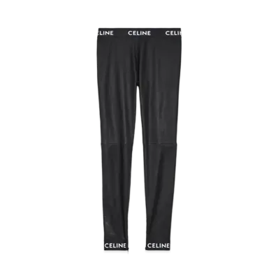 CELINE Stretch Leggings / Lamskin "Black"